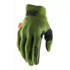 100% COGNITO men's cycling gloves, green