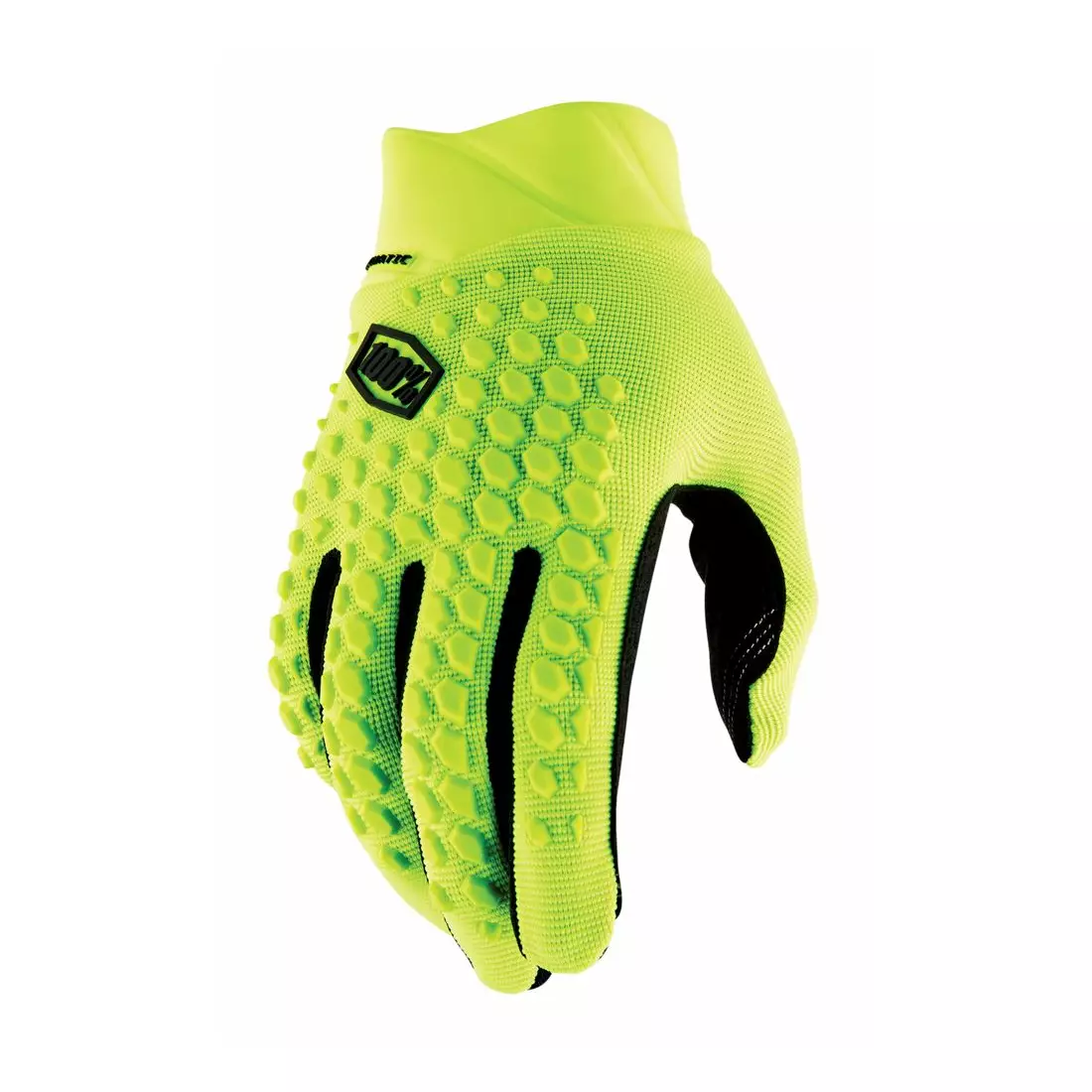 100% GEOMATIC men's cycling gloves, yellow