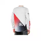 100% R-CORE X men's long sleeve cycling jersey, grey racer red 