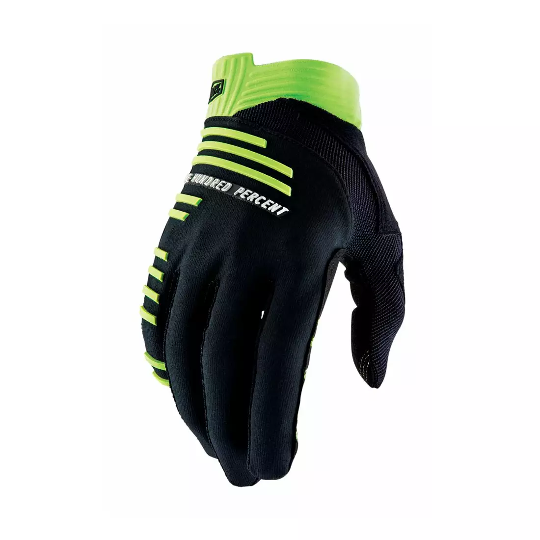 100% R-CORE men's cycling gloves, black-lime