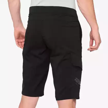 100% RIDECAMP Men's cycling shorts, black