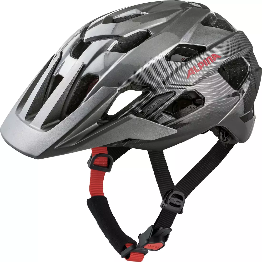ALPINA ANZANA Bicycle helmet MTB / Enduro, gray-red