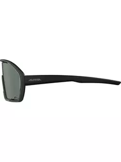 ALPINA BONFIRE Q-LITE Polarized sports glasses BLACK MATT MIRROR SILVER