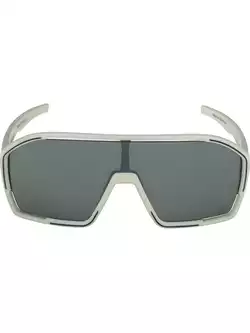 ALPINA BONFIRE Q-LITE Polarized sports glasses, cool grey matt / silver mirror