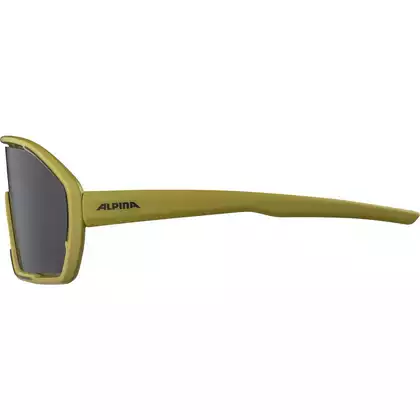 ALPINA Sports glasses BONFIRE OLIVE MATT - MIRROR BLACK, A8687472