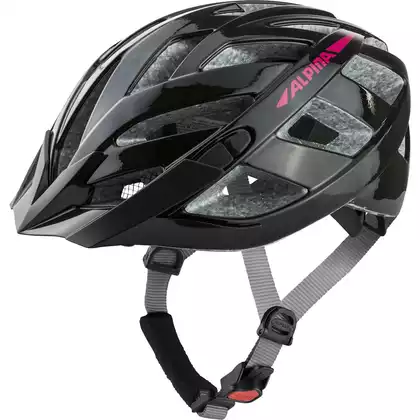 ALPINA PANOMA 2.0 Bicycle helmet, black-pink gloss