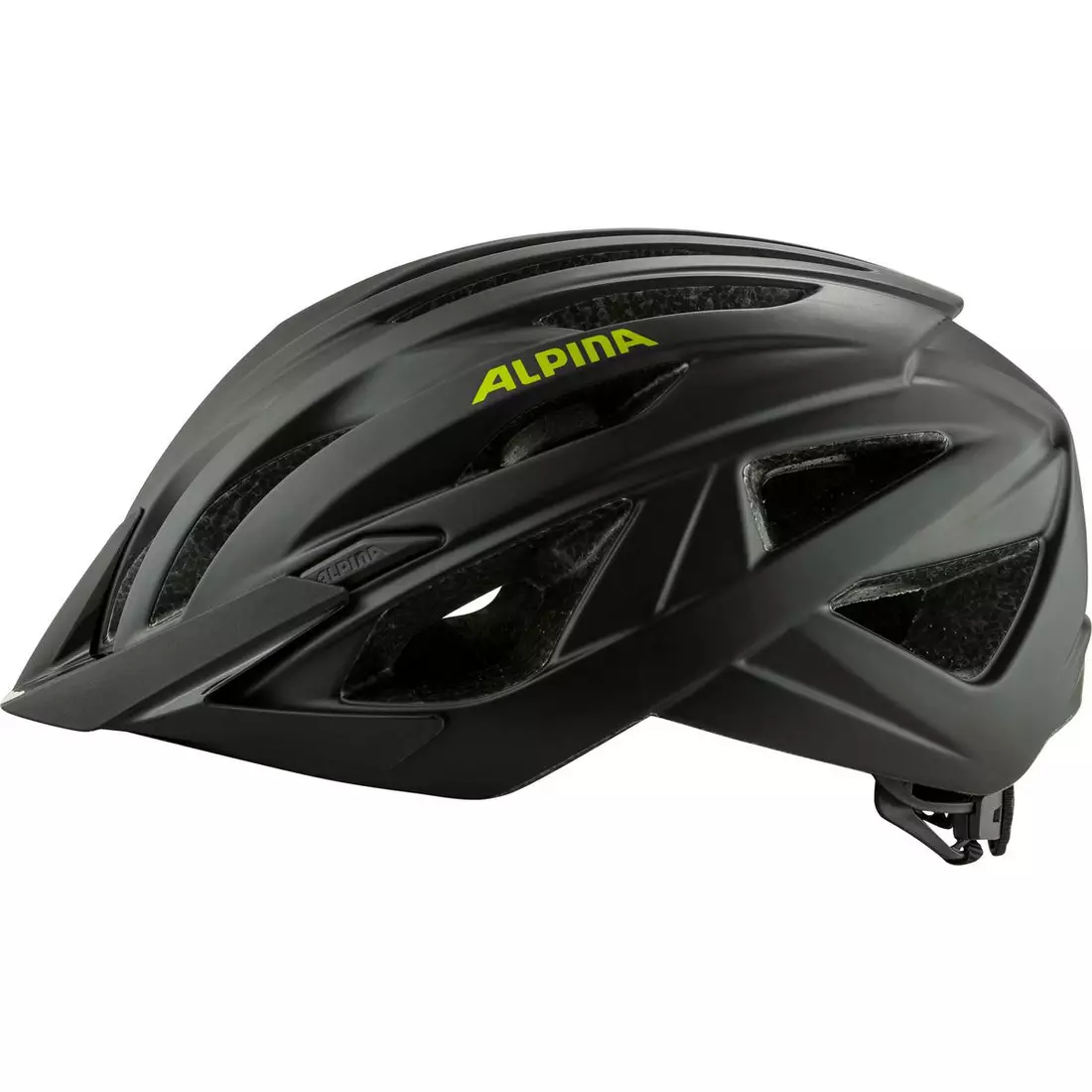 ALPINA PARANA Bicycle helmet, Black-neon yellow 