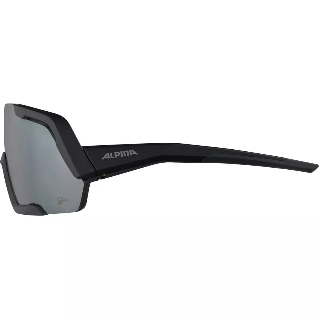 ALPINA ROCKET Q-LITE Polarized cycling / sports glasses BLACK MATT MIRROR SILVER 