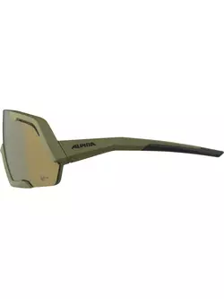 ALPINA ROCKET Q-LITE Polarized cycling / sports glasses OLIVE MATT MIRROR BRONCE 