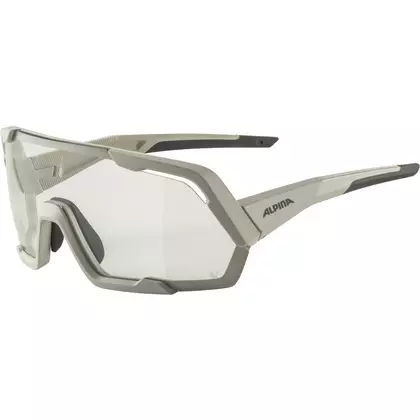 ALPINA ROCKET V Photochromic sports glasses COOL-GREY MATT MIRROR CLEAR