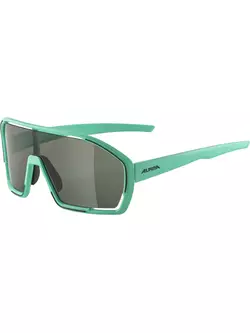 ALPINA Sports glasses BONFIRE TURQUOISE MATT MIRROR GREEN, A8687471