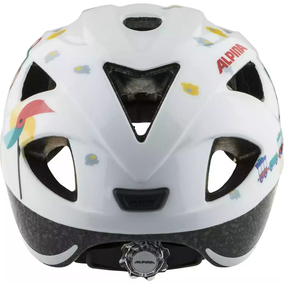 ALPINA XIMO Children's bicycle helmet, white bear gloss