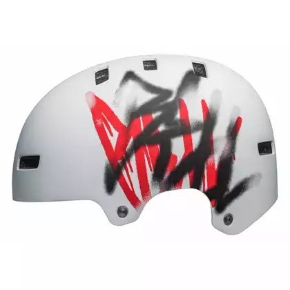 BELL LOCAL bmx helmet, scribble, white