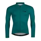 FORCE PURE Men's long sleeve cycling jersey, blue