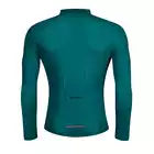FORCE PURE Men's long sleeve cycling jersey, blue