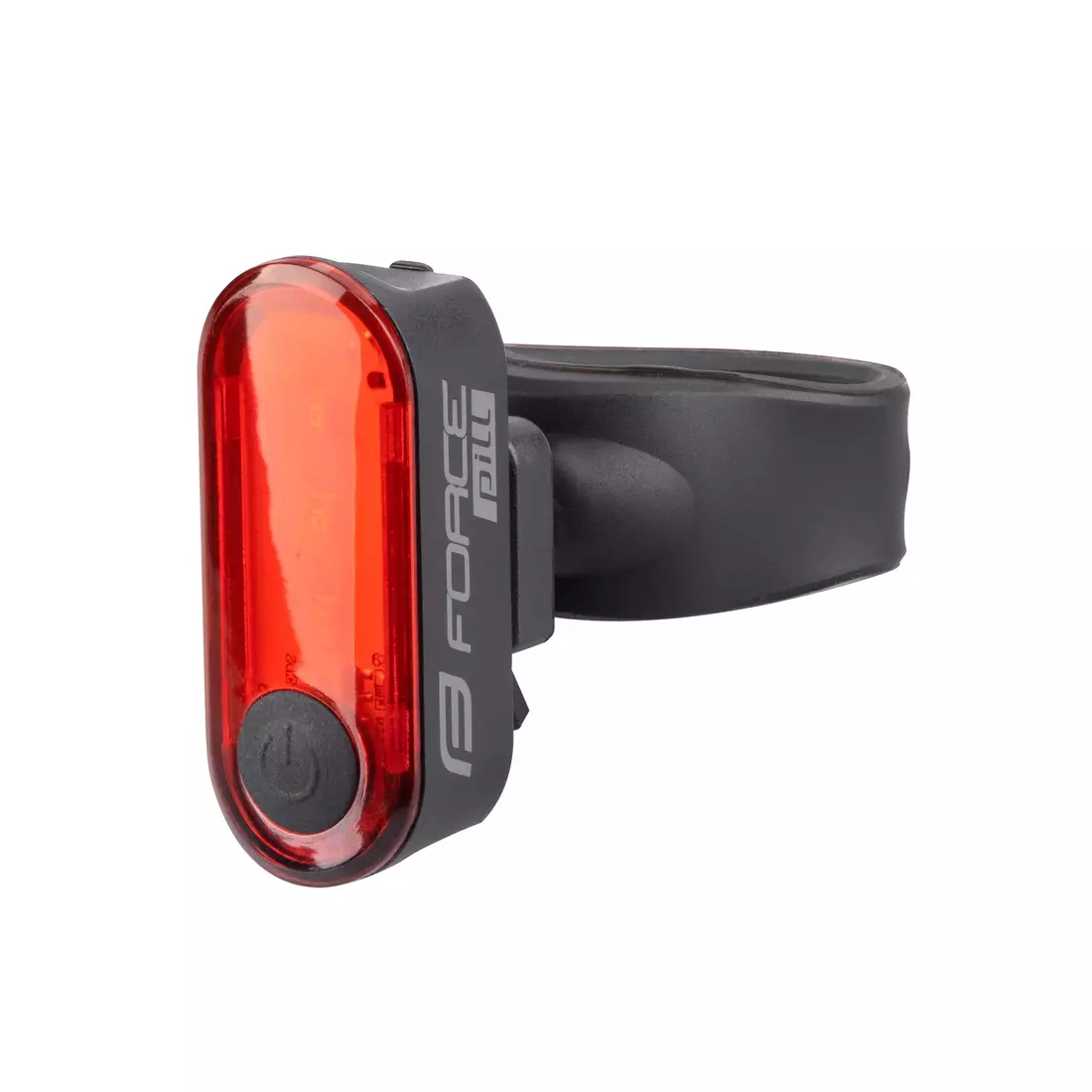 FORCE Rear bicycle lamp PILL 12LM, 3 x LED, USB 453716