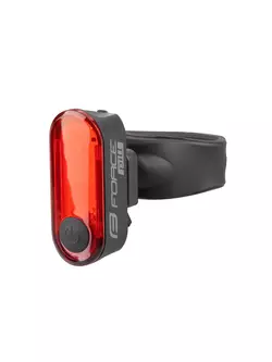 FORCE Rear bicycle lamp PILL 12LM, 3 x LED, USB 453716