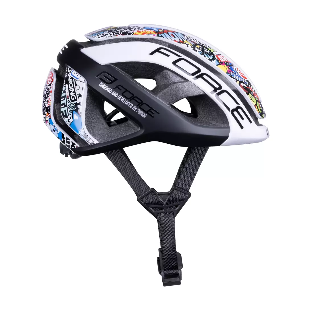 FORCE road bike helmet NEO VIVID black/white 902824