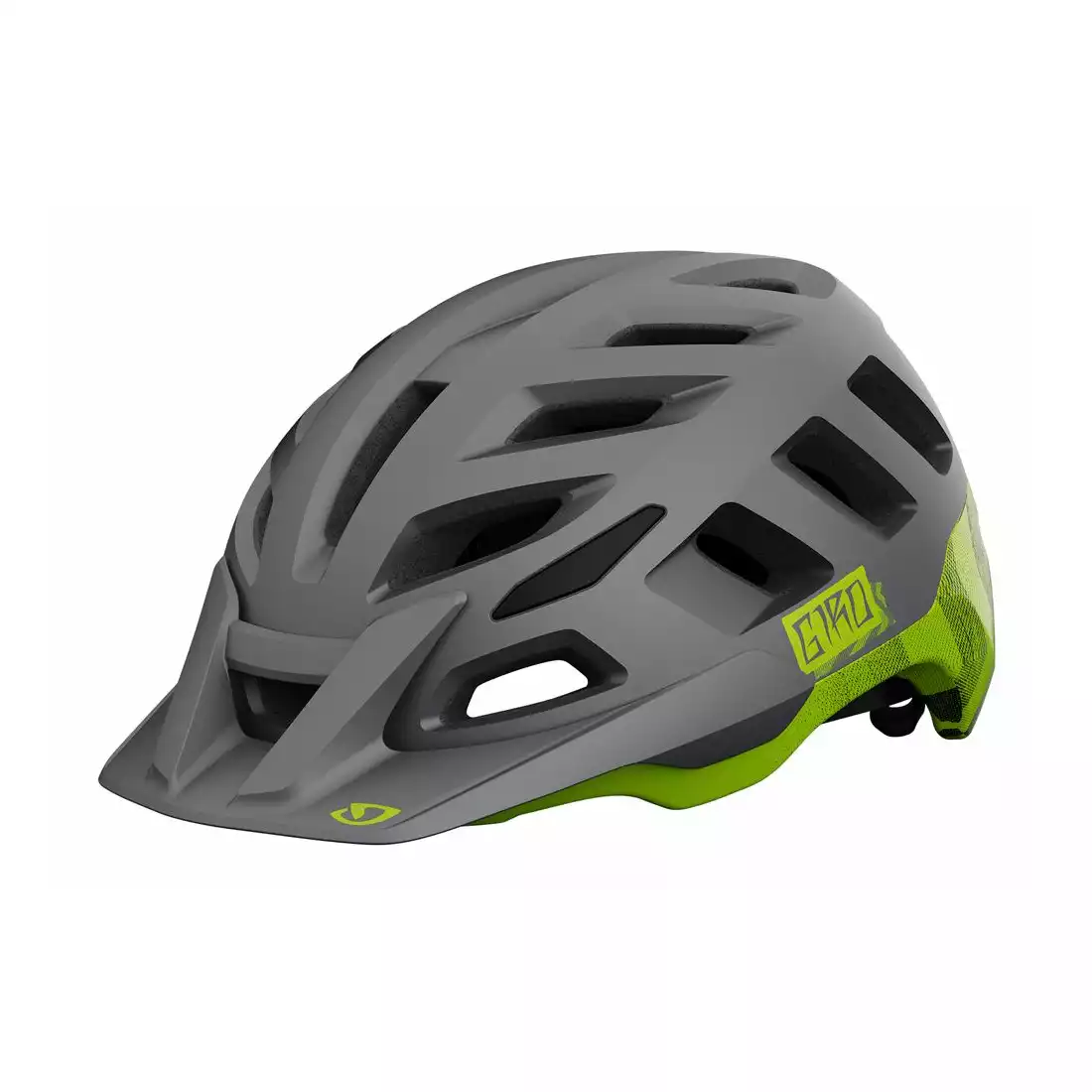 GIRO RADIX MTB women's bicycle helmet, gray-lime