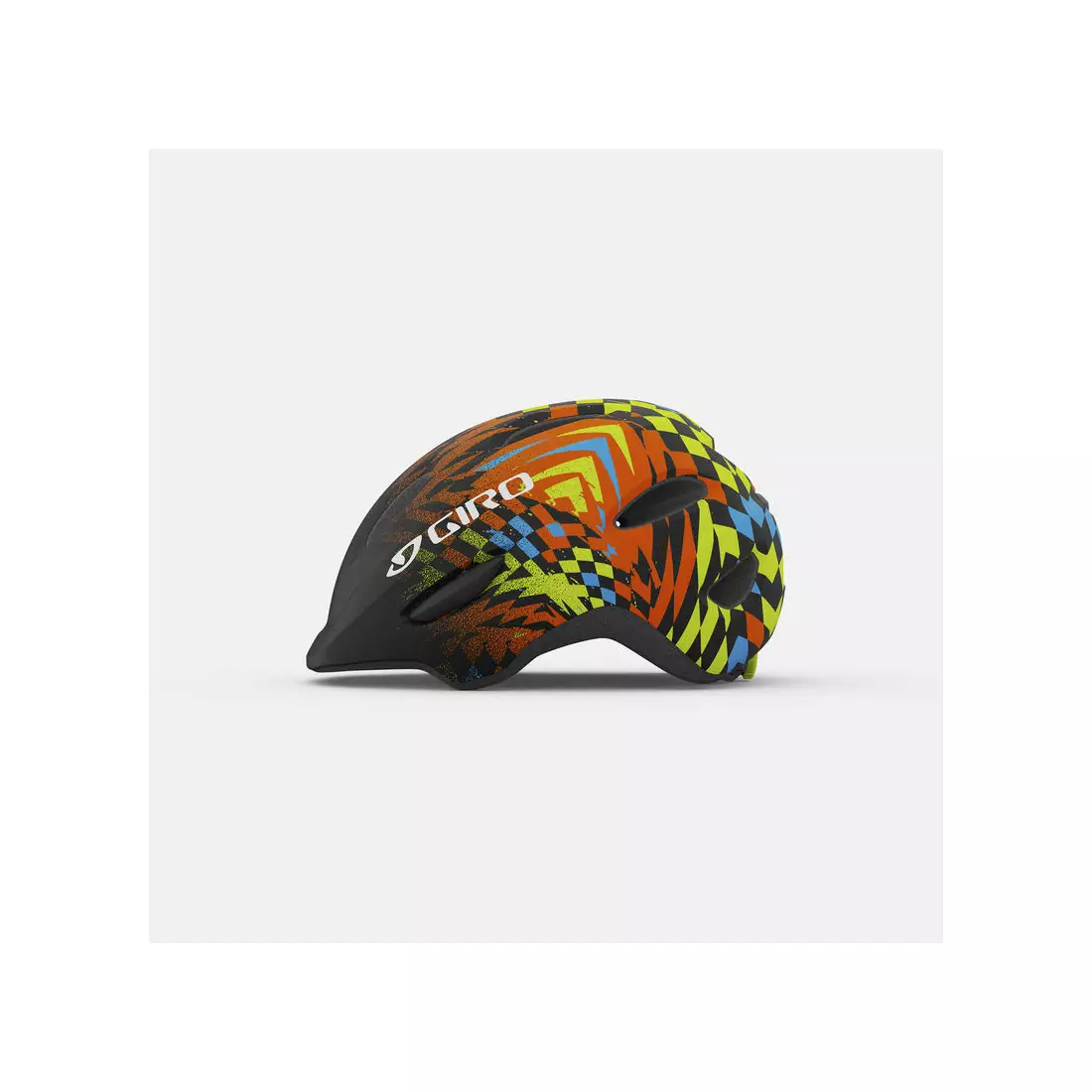 GIRO SCAMP Children's bicycle helmet, matte black check fade