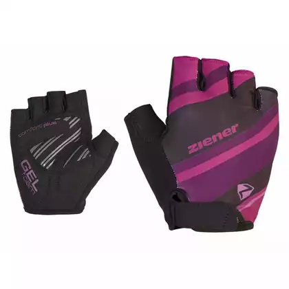 ZIENER CRIZY LADY Women's cycling gloves, Violet