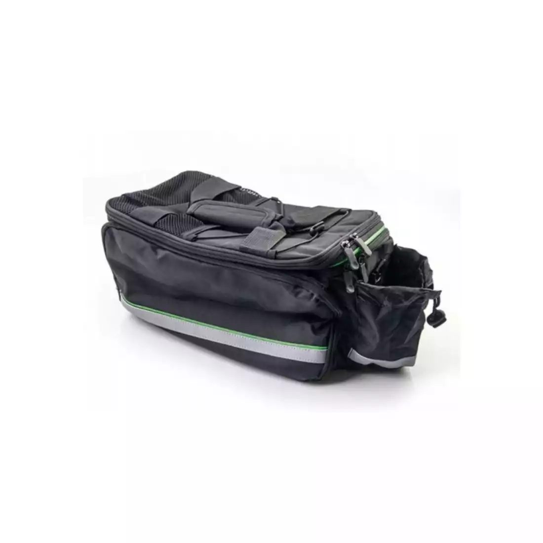bicycle pannier for the trunk 20l, black and green