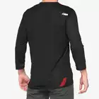 100% AIRMATIC 3/4 Sleeve men's cycling jersey, black red