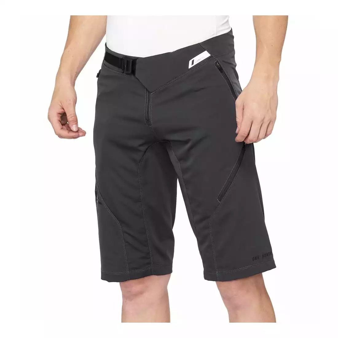 100% AIRMATIC Men's cycling shorts, gray