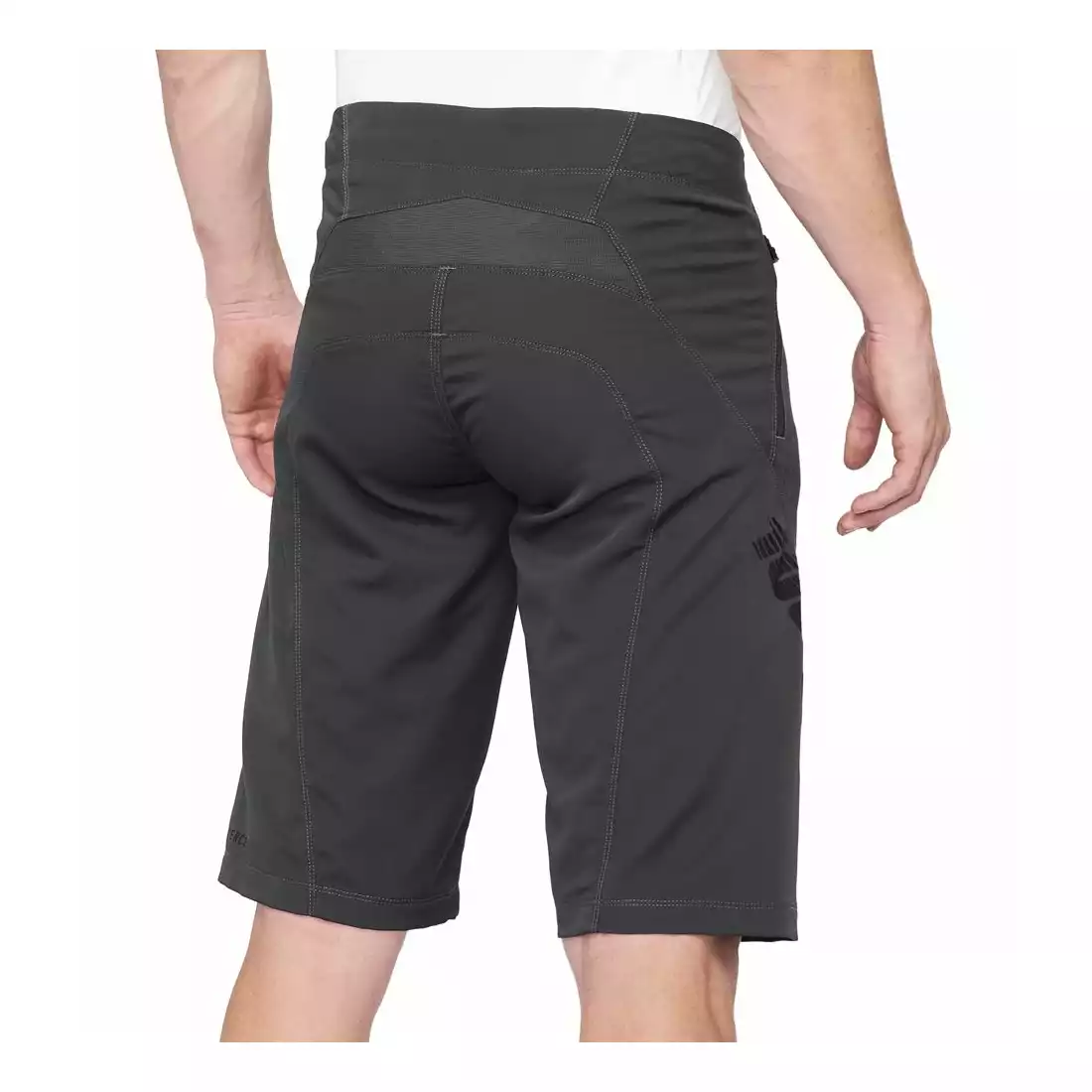 100% AIRMATIC Men's cycling shorts, gray