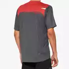100% AIRMATIC men's cycling jersey, charcoal racer red 