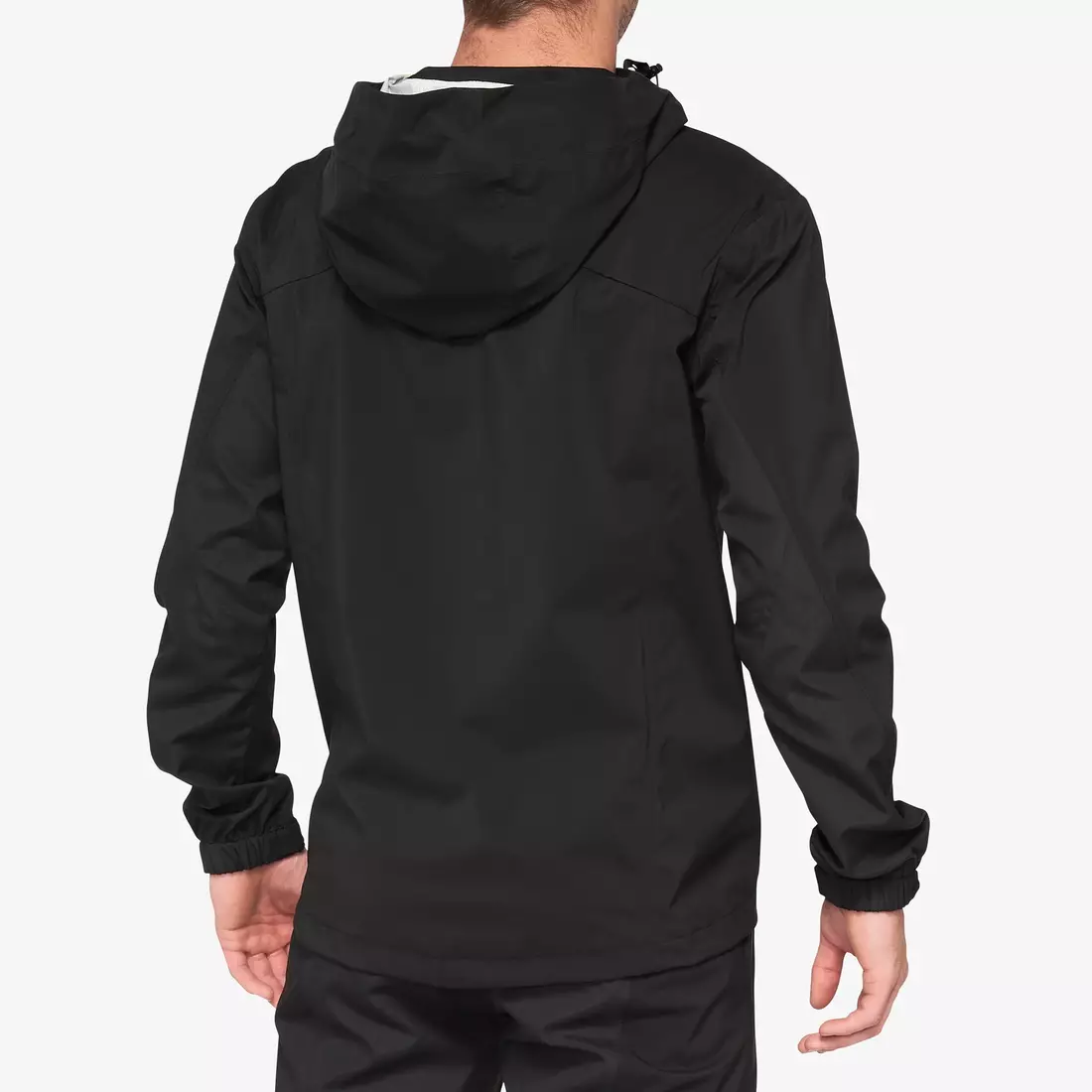 100% HYDROMATIC Jacket Black men's cycling rain jacket, black