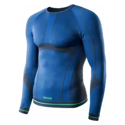 BRUGI, Functional underwear - Men's shirt, 4RAT, NWZ-BLUETTE AVIO VERDE blue