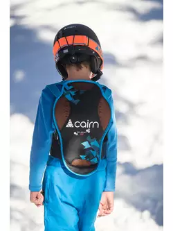 CAIRN PRO IMPAKT JR D3O children's ski / snowboard back protector, black and blue