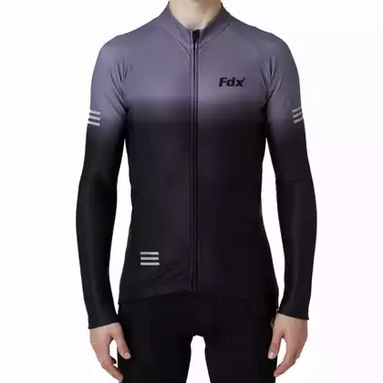 FDX 2100 Men's insulated cycling sweatshirt, black-grey 