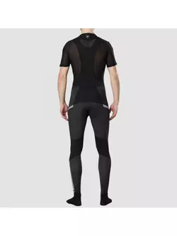 FDX 4030 Morvo Men's warm cycling trousers with braces, black