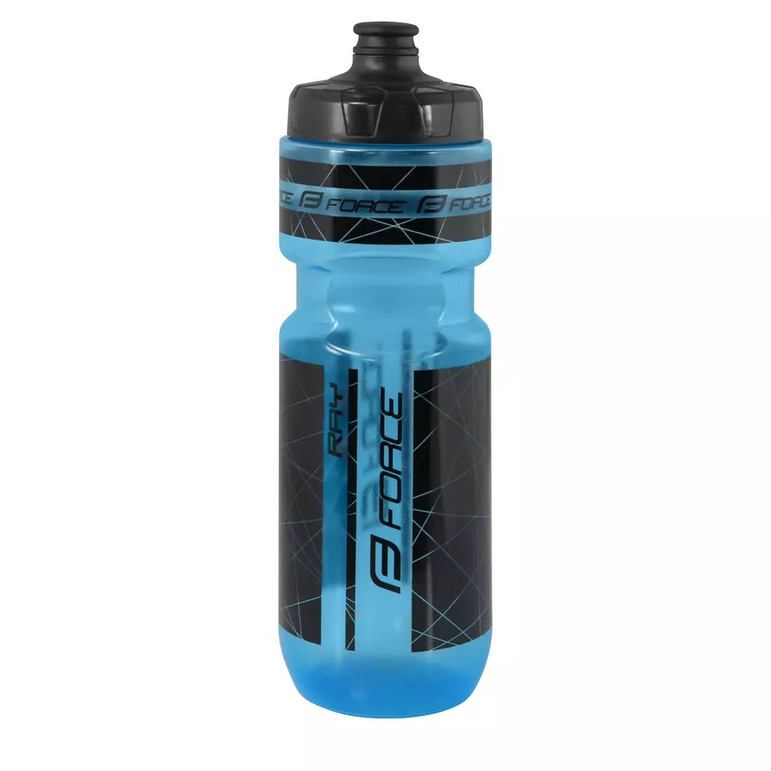 FORCE bicycle water bottle RAY 750ml transparent blue 253063