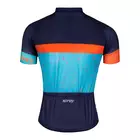FORCE men's bicycle t-shirt SPRAY blue-orange 9001272
