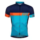 FORCE men's bicycle t-shirt SPRAY blue-orange 9001272