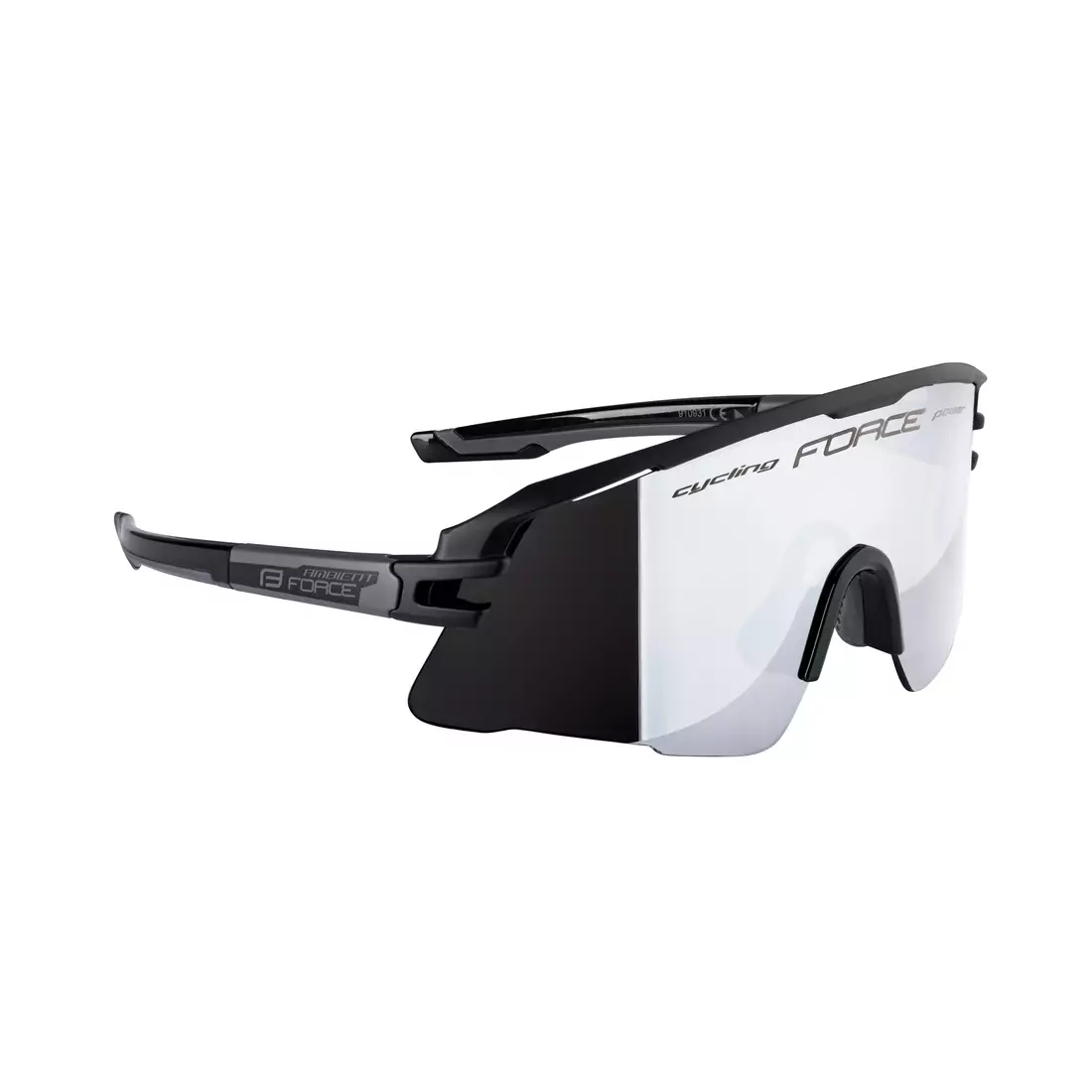 FORCE sports glasses AMBIENT (black mirror lens S3) black/grey 910931