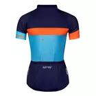 FORCE women's cycling jersey SPRAY LADY blue/orange 90013402