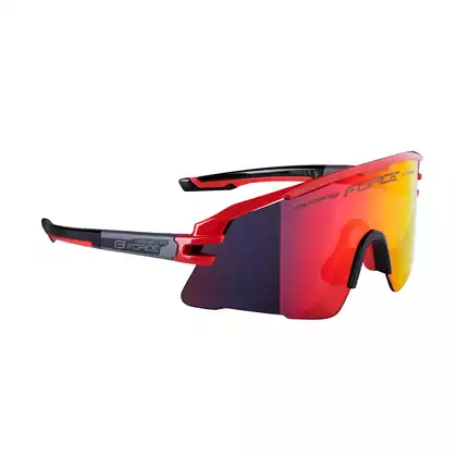 FORCE sports glasses AMBIENT (red mirror lens S3) red/grey 910932