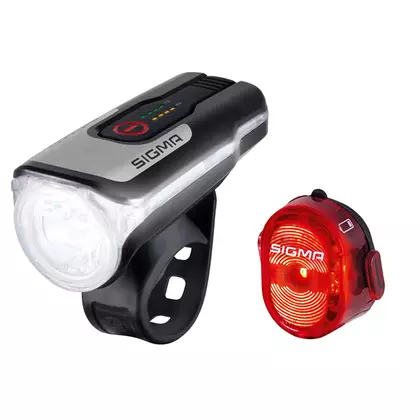Sigma set of bicycle lights front + rear AURA 80 USB + Nugget II 17850