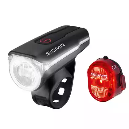 Sigma set of bicycle lights front + rear AURA 60 USB + Nugget II 17750