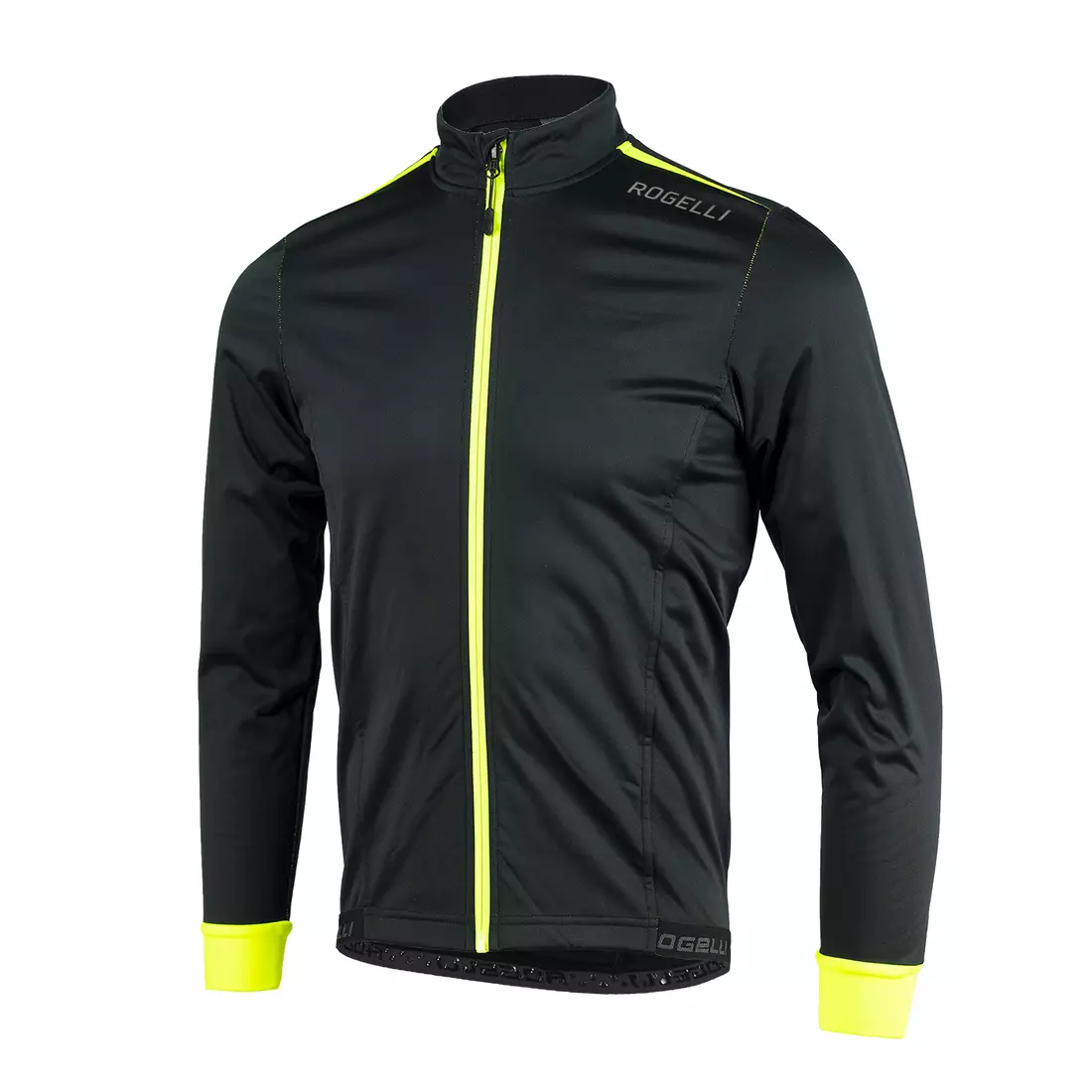 ROGELLI children's winter cycling jacket PESARO 2.0 black/fluo 003.045.128.140