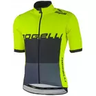 Rogelli HYDRO waterproof short sleeve men's cycling jersey, fluorine-yellow