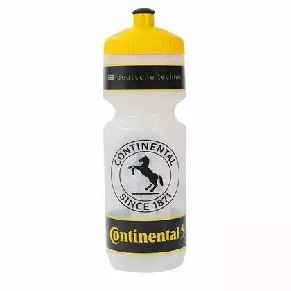 CONTINENTAL Bicycle water bottle 700ml, transparent / yellow