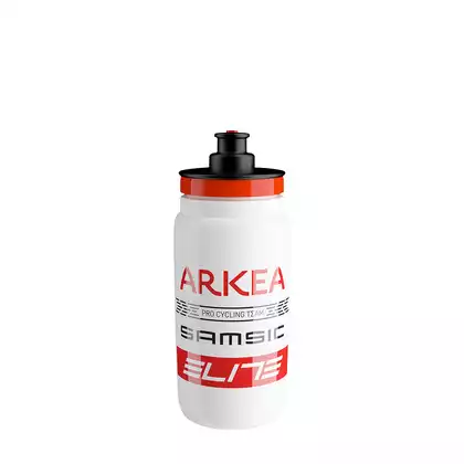 ELITE Bicycle water bottle FLY TEAMS Arkea Samsic, 550ml, black and orange EL01604343