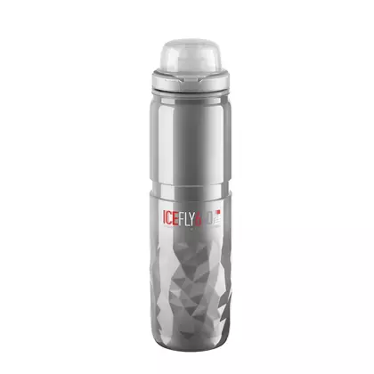 ELITE ICE FLY thermal bicycle bottle 650 ml, clear