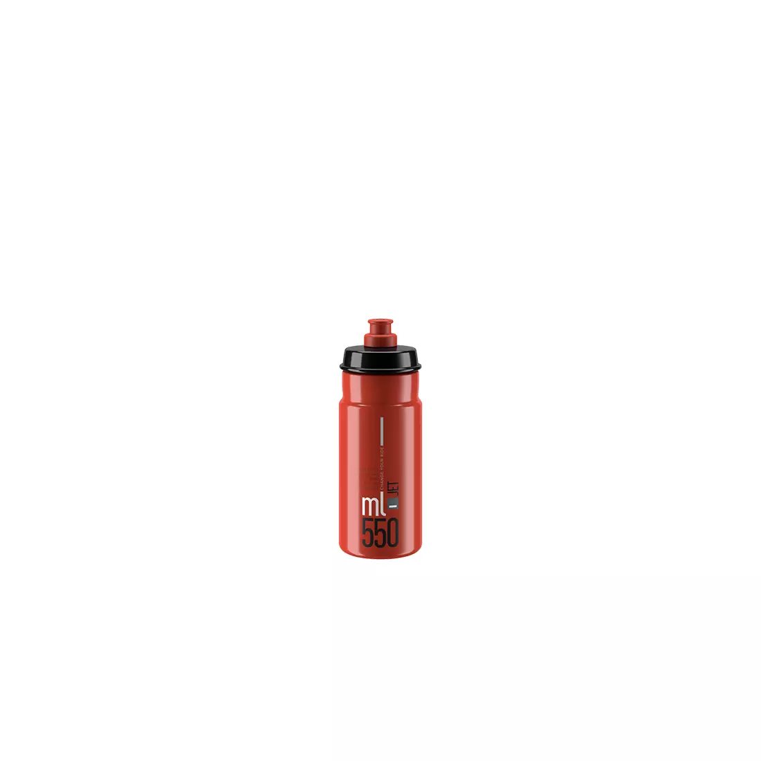 ELITE JET Bicycle water bottle 550ml, red / black