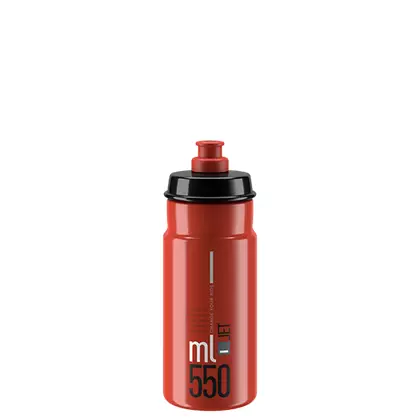 ELITE JET Bicycle water bottle 550ml, red / black